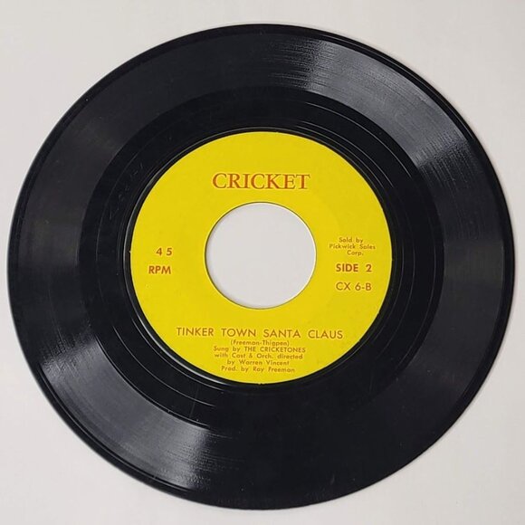Gene Autry Rudolph The Red Nosed Reindeer / Tinker Town Santa Claus 45 RPM Vinyl - Picture 8 of 9